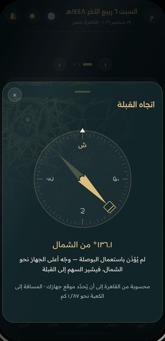 اتجاه القبلة